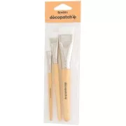 Set of 3 nylon brushes - Décopatch x1