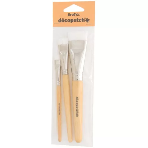 Set of 3 nylon brushes - Décopatch x1