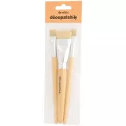 Set of 3 pure silk brushes - Décopatch x1