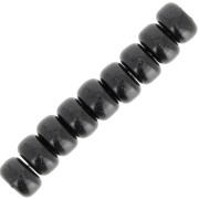 6x4mm Super Polaris Heishi beads - Black x10|raw }}