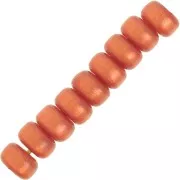 6x4mm Super Polaris Heishi beads - Terracotta x10