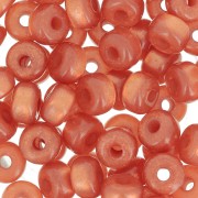 6x4mm Super Polaris Heishi beads - Terracotta x10