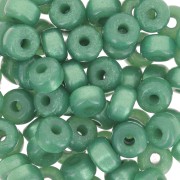 Heishi rondelle beads Super Polaris 6x4 mm - Green x10