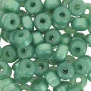 Heishi rondelle beads Super Polaris 6x4 mm - Green x10