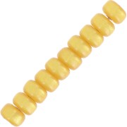 6x4mm Super Polaris Heishi beads - Ochre x10