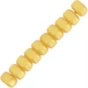 Heishi rondelle beads Super Polaris 6x4 mm - Ochre x10