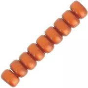 Heishi rondelle beads Super Polaris 6x4 mm - Terracotta x10