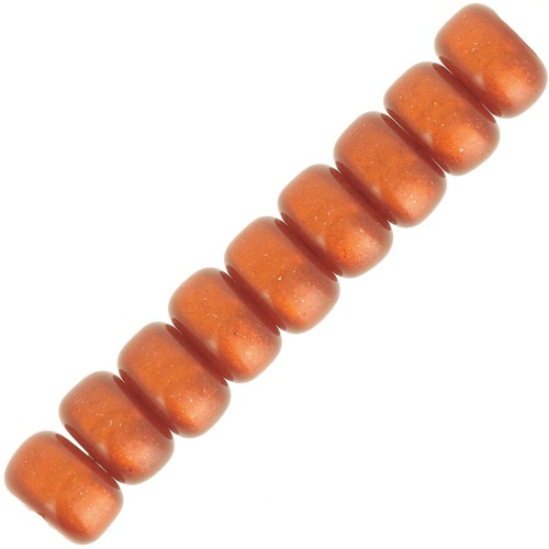Heishi rondelle beads Super Polaris 6x4 mm - Terracotta x10