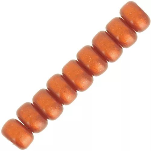 Heishi rondelle beads Super Polaris 6x4 mm - Terracotta x10
