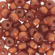 Heishi rondelle beads Super Polaris 6x4 mm - Terracotta x10