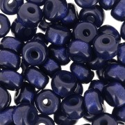 Heishi rondelle beads Super Polaris 6x4 mm - Navy Blue x10