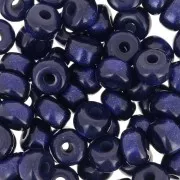 Heishi rondelle beads Super Polaris 6x4 mm - Navy Blue x10