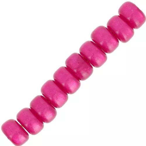 Heishi rondelle beads Super Polaris 6x4 mm - Fuchsia x10