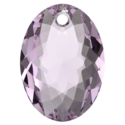 11.5mm PureCrystal 6438 Elliptic Cut Pendant - Light Amethyst x1