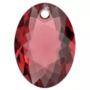 11.5mm PureCrystal 6438 Elliptic Cut Pendant - Scarlet x1