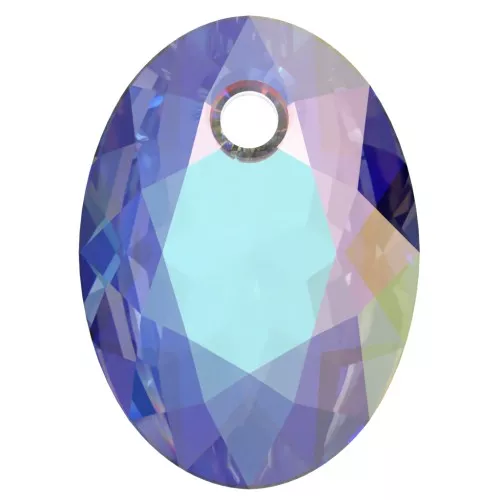 11.5mm PureCrystal 6438 Elliptic Cut Pendant - Crystal AB x1