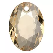 11.5mm PureCrystal 6438 Elliptic Cut Pendant - Crystal Golden Shadow x1
