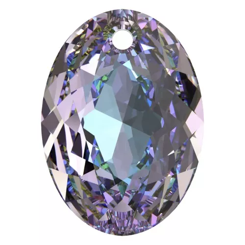11.5mm PureCrystal 6438 Elliptic Cut Pendant - Crystal Vitrail Light x1
