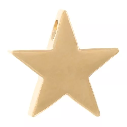 8mm star charm - Fine Gold-plated x1