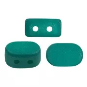 4x6mm Lipsi® Glass beads by Puca® - Dark Green Light Mat x10g
