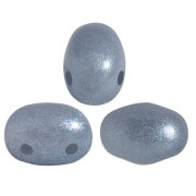 7x5mm Glass beads Samos® by Puca® - Light Blue Pearl x10g|raw }}