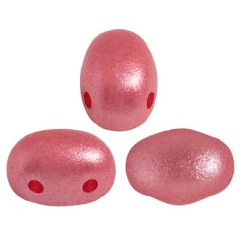 7x5mm Glass beads Samos® by Puca® - Dark Rose Pearl x10g