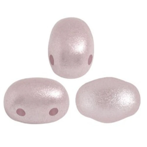 7x5mm Glass beads Samos® by Puca® - Rosaline Pearl x10g