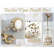 25mm Round glass cabochon by Puca® - Aqua Haze x1