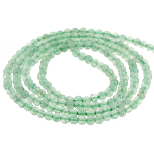 3mm round gemstone beads - Aventurine x37cm