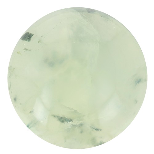12mm round gemstone cabochon - Prehnite x1