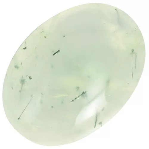 18x13mm Oval gemstone cabochon - Prehnite x1