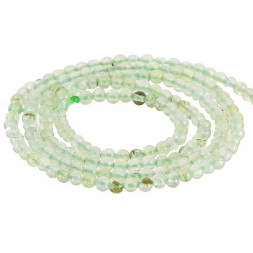 Round beads 2 mm gemstone - Prehnite x40cm