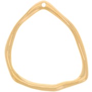 39x35mm Irregular triangle pendant - Fine Gold plated x1|raw }}