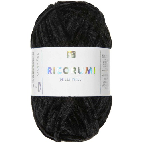 Ricorumi Nilli Nilli ball by Rico Design for Amigurumi - Black 027 x25g