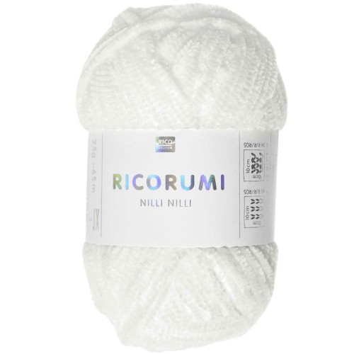 Ricorumi Nilli Nilli by Rico Design for Amigurumi - White 001 x25g