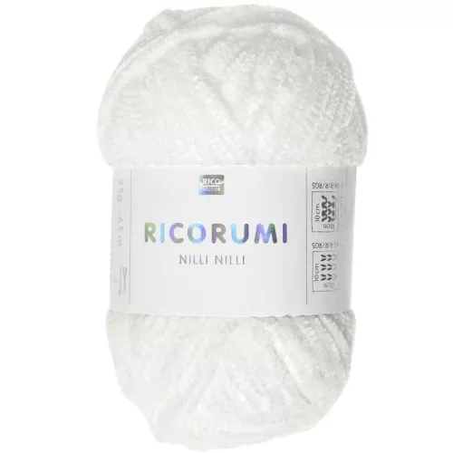 Ricorumi Nilli Nilli by Rico Design for Amigurumi - White 001 x25g