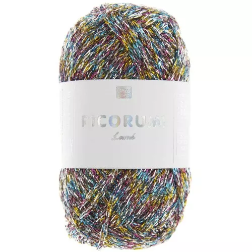 Ricorumi Lamé Wool by Rico Design for Amigurumi - Multicolor 004 x10g