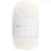 Ricorumi Lamé Wool by Rico Design for Amigurumi - Iridescent White 003 x10g