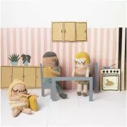 Ricorumi Lamé Wool by Rico Design for Amigurumi - Iridescent White 003 x10g