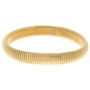 68 mm beaded bracelet - 10 mm wide - 304L Gold-plated stainless steel x1|raw }}
