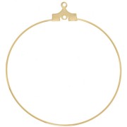 Earring hoops 40mm fine Gold plated x2|raw }}