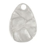 10x7mm Stainless steel 316L Hammered irregular drop charm x1|raw }}