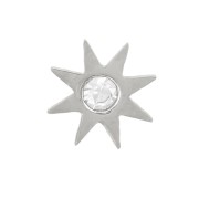 5mm 316L stainless steel stick-on star elements with zirconium oxide x4|raw }}