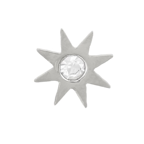 5mm 316L stainless steel stick-on star elements with zirconium oxide x4