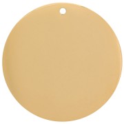 20mm 316L stainless steel Round pendant - Gold x1