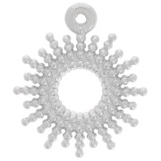 15mm 304L stainless steel Sun pendant with small balls x1