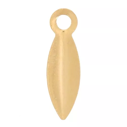 10x3mm Stainless steel 304L Charm leaves - Gold x4