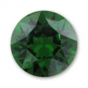 PureCrystal 1088 Round Stone 4mm Dark Moss Green x10