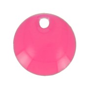 8mm Metal and epoxy resin round sequins - Neon pink x10|raw }}