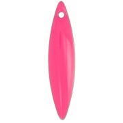 25x5.5mm Metal and epoxy resin navettes - Neon pink x10